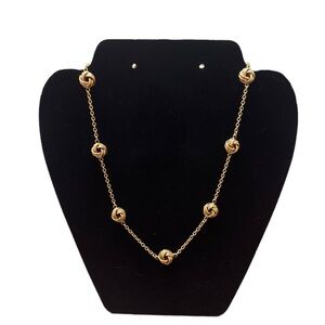 Avon Vintage Elegant Gold Knot Necklace